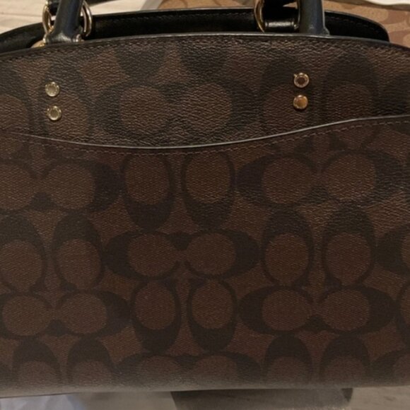 Nwt Coach Mini Lilly in Signature Canvas satchel crossbody  2 in 1 - Picture 5 of 11